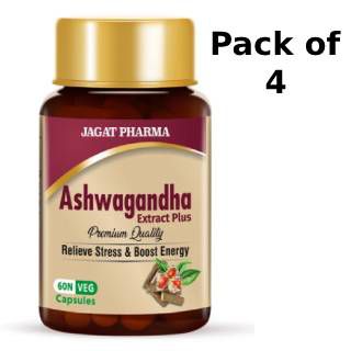 Pack of 4 Ashwagandha Tablets- 60 Tabs at Rs.70 (After Rs.300 GP Cashback)